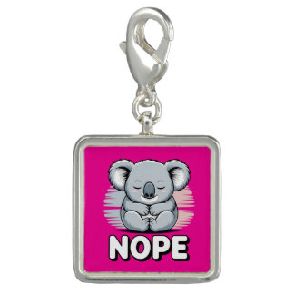 Cute Sleeping Koala “Nope” Funny Cartoon Charm