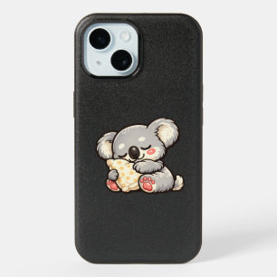Cute Sleeping Koala with Pillow iPhone 15 Case