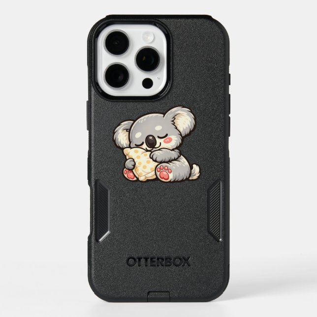 Cute Sleeping Koala with Pillow Otterbox iPhone Case (Back)