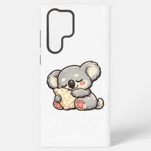 Cute Sleeping Koala with Pillow Samsung Galaxy S22 Ultra Case
