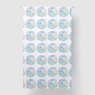 Cute Sleeping Moon and Star Pattern Baby Nursery B Blackout Curtains