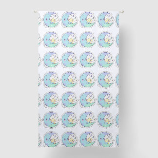 Cute Sleeping Moon and Star Pattern Baby Nursery B Blackout Curtains