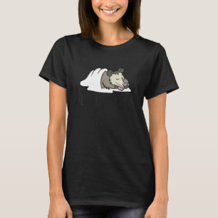 Cute Sleeping Opossum Good At Naps Opossum T-Shirt