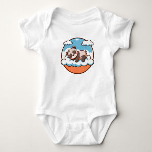 ☁️🐼 Cute Sleeping Panda Cloud Baby Gift ✨ Bodysuit