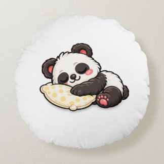 Cute Sleeping Panda with Pillow