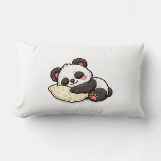 Cute Sleeping Panda with Pillow