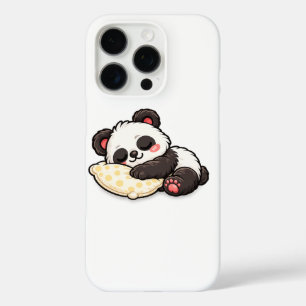Cute Sleeping Panda with Pillow iPhone 16 Pro Case