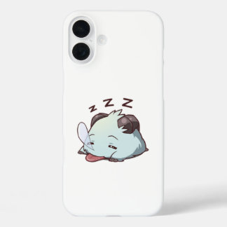 Cute Sleeping Poro League of Legends Animal iPhone 16 Plus Case