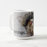 Cute Kitty Sleeping Cat Face Whiskers Espresso Cup