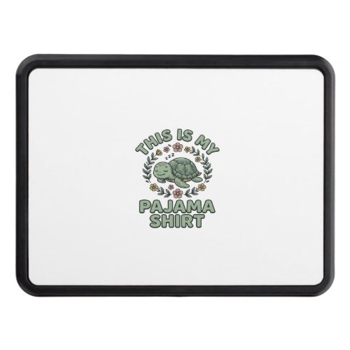 Cute Sleeping Turtle Pajama Shirt Vintage Vector D Hitch Cover