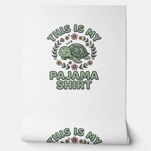 Cute Sleeping Turtle Pajama Shirt Vintage Vector D Wallpaper
