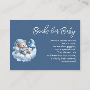 Cute sleepy bear boy books for baby enclosure card