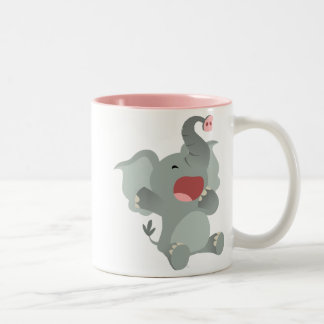 Cute Sleepy Cartoon Elephant Mug