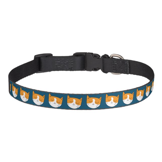 Cute Sleepy Cat Collar (Front)