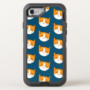 Cute Sleepy Cat OtterBox Defender iPhone SE/8/7 Case