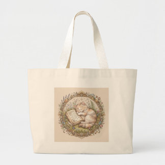 Cute Sleepy Cat Tote Bags