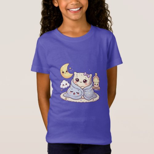 Cute Sleepy Friends Kids T-Shirt