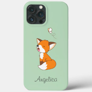 Cute Sleepy Little Fox iPhone 13 Pro Max Case