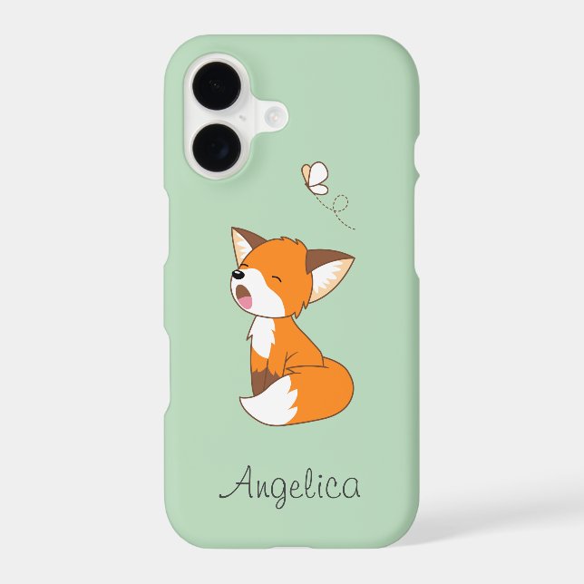 Cute Sleepy Little Fox Case-Mate iPhone Case (Back)
