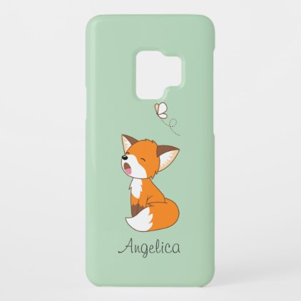 Cute Sleepy Little Fox Case-Mate Samsung Galaxy S9 Case