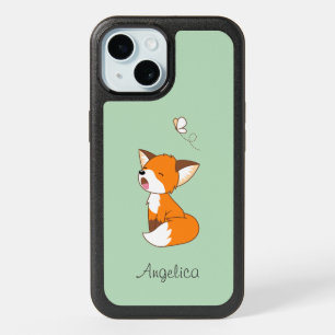 Cute Sleepy Little Fox iPhone 15 Case