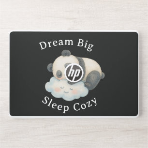 Cute Sleepy Panda on Cloud Watercolor HP Laptop Skin