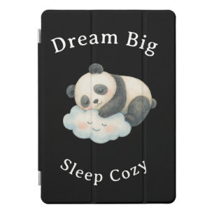 Cute Sleepy Panda on Cloud Watercolor iPad Pro Cover