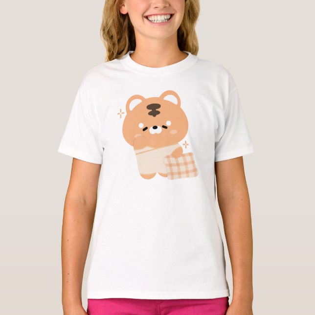 Cute Sleepy Tiger T-Shirt (Front)