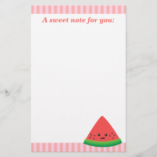 Cute Slice of Watermelon Stationery