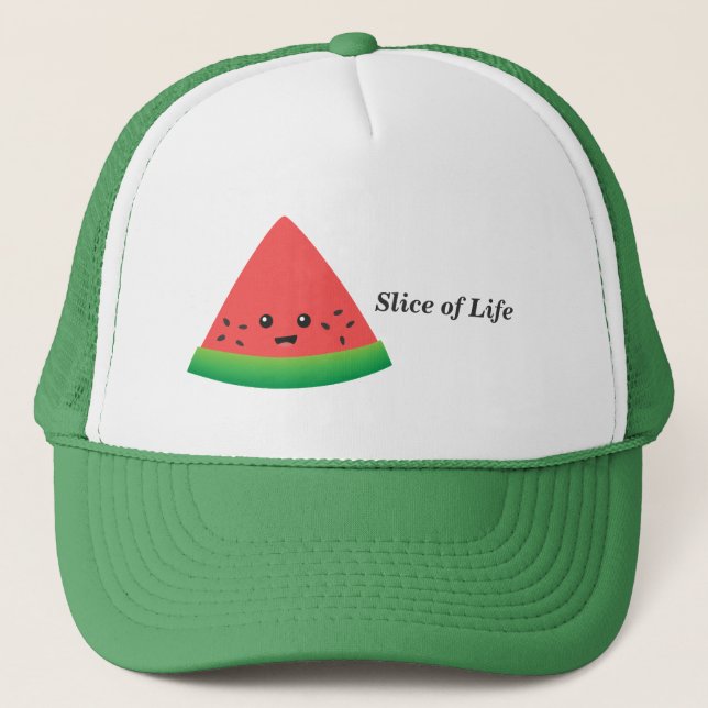 Cute Slice of Watermelon Trucker Hat (Front)