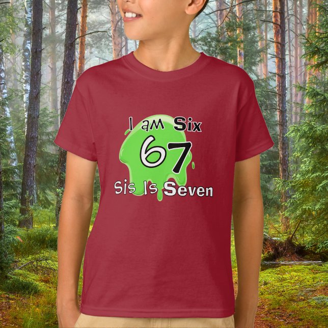 Cute Slime Green 6 7 Personalize  Kids T-Shirt (Creator Uploaded)