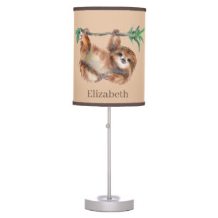 cute sloth add name Table Lamp