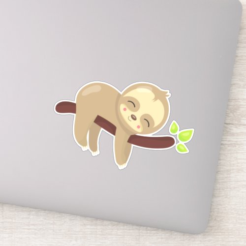 Cute Sloth Baby Sloth Lazy Sloth Sleeping Sloth Sticker