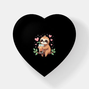 Cute Sloth Boba Bubble Milk Tea Kawaii Women Girls Paperweight