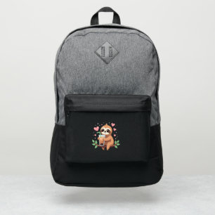 Cute Sloth Boba Bubble Milk Tea Kawaii Women Girls Port Authority® Backpack