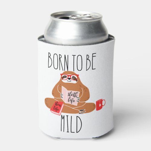 Cute Sloth Can Cooler