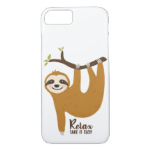 Cute sloth cartoon - iPhone / iPad case