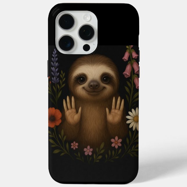 Cute Sloth Cell Phone Case (Back)