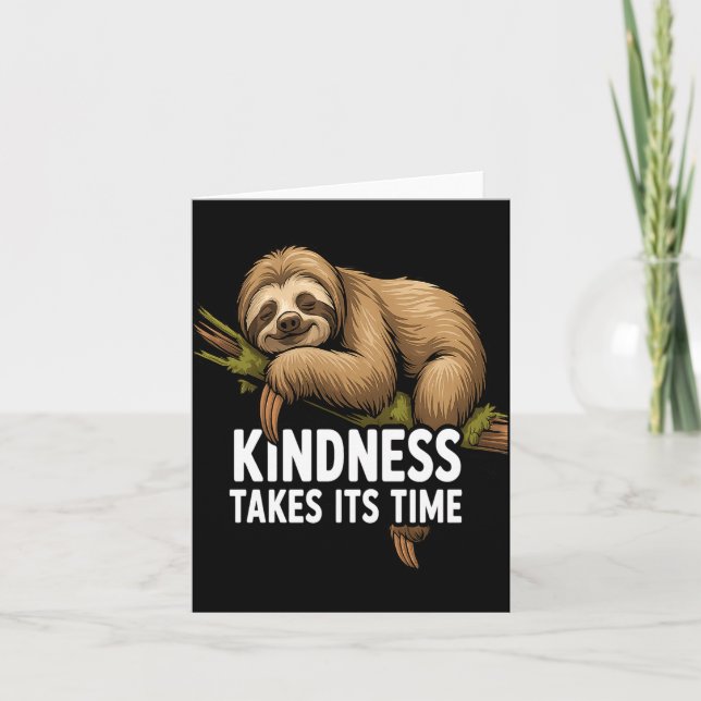Cute Sloth Design For Sloth Lover And Sloth Comfor Card (Front)