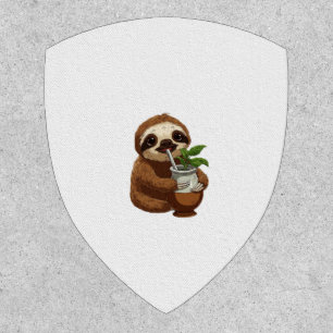 Cute Sloth Drinking Yerba Mate – Adorable Kawaii A Patch