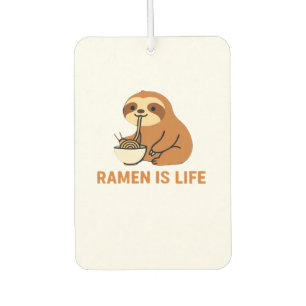 Cute Sloth Eating Ramen � Funny Noodle Lover Desig Air Freshener
