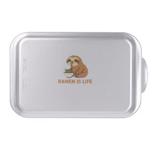 Cute Sloth Eating Ramen � Funny Noodle Lover Desig Cake Pan