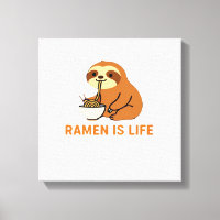 Cute Sloth Eating Ramen � Funny Noodle Lover Desig