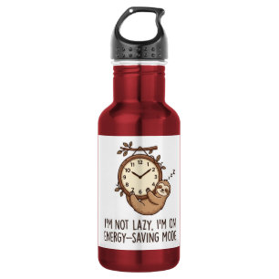 Cute Sloth Energy Saving Mode Funny Coffee Mug Stainless Steel Water Bottle