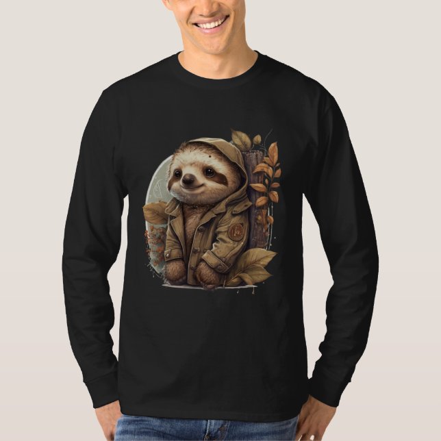 Cute Sloth for Sloth   Small and Tender Sloth T-Shirt (Front)