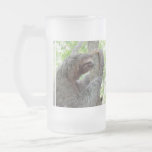Cute Sloth Frosted Glass Beer Mug