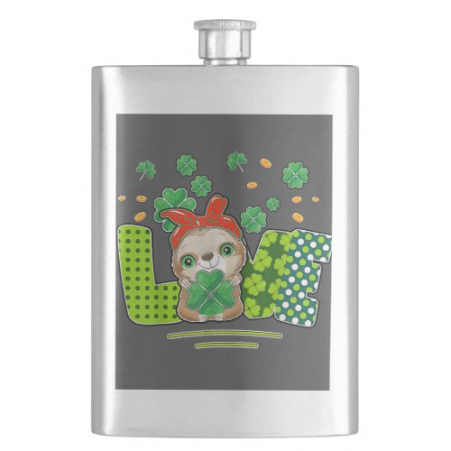 Cute Sloth _ Gift For Animal Lover  Flask
