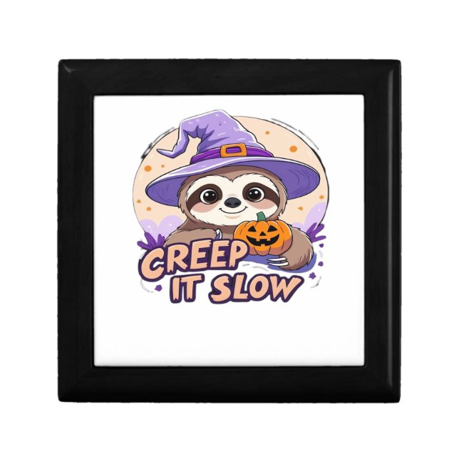 Cute Sloth Halloween Shirt � Funny Creep It Slow W Gift Box (Front)