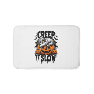 Cute Sloth Happy Halloween Bath Mat