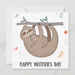 Cute Sloth Holiday Card